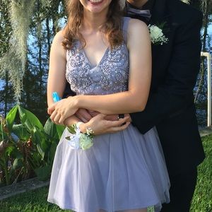 Gorgeous Cocktail Dress in Lavender Gray